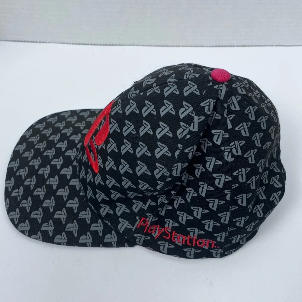 Playstation Hat All Over Watermark Geek Out Officially Licensed Product Logo Cap